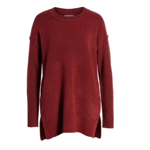 Caslon Women's Side Snap Tunic Sweater - Picture 3 of 6